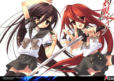 Shana - fire, cute, shana, sword, shakugan no shana