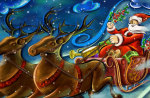 santa clause creative art work