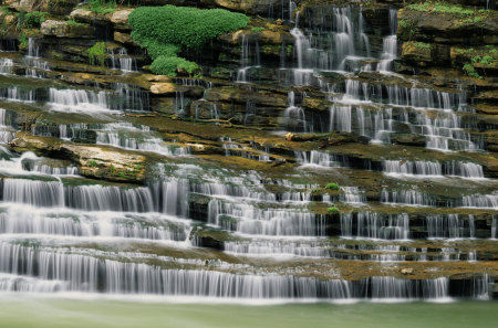 Great-Falls - tennessee, cascade, waterfalls, caney-fork, rock-island, rocks, great-falls, river, steps, state park