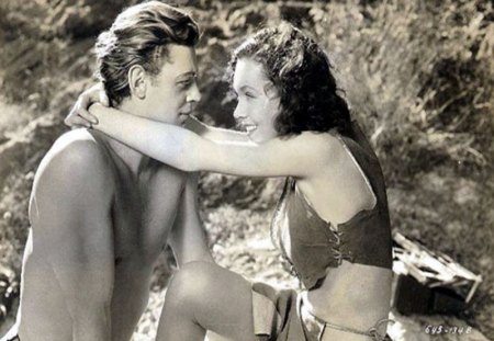 JOHNNY WEISSMULLER & MAUREEN O'SULLIVAN - action, actors, movies, usa