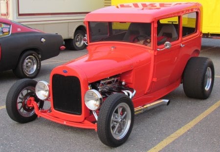 1928 Ford Model A sedan Hot Rod - 1928, ford, model a, sedan, cool, street rod, vintage, hot rod, classic