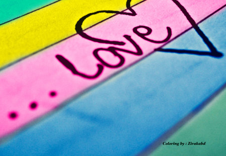 Coloring Love - zirakabd, beautiful, nice, love letter, cool