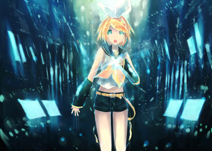 Kagamine Rin - kagamine rin, anime, cute girl, vocaloids, vocaloid rin