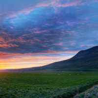 Sunset In Iceland