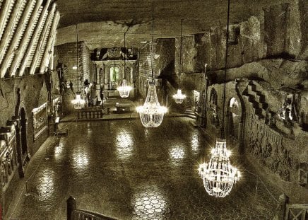 Wieliczka Salt Mine - Poland - salt, poland, salt mine, salt mines