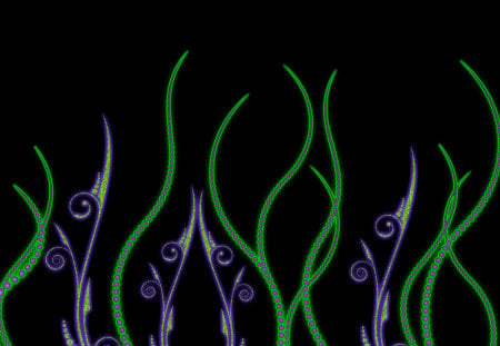 Seaweed - abstract, black, purple, green, seaweed, texture