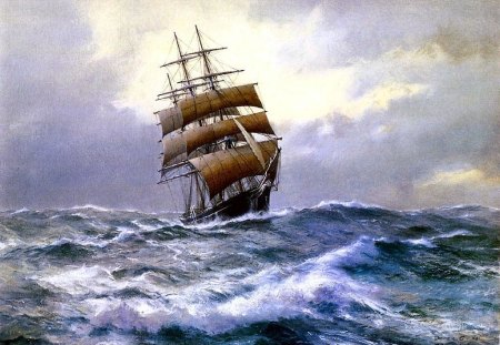 tallship sail - sea sick