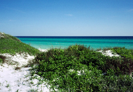 Peaceful Shore - dunes, water, photography, landscapes, sea, ocean, sky