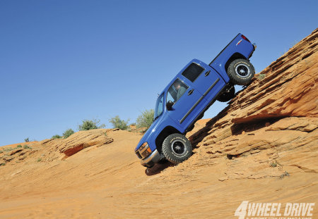 GMC Canyon - off road, blue, rocks, 4wd