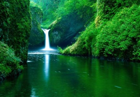 Waterfall - nature, waterfall, other, beautiful