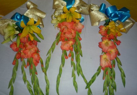 FLORAL ARRANGEMENTS - flowers, nature, arrangements, gladioli