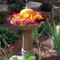 Fall Birdbath