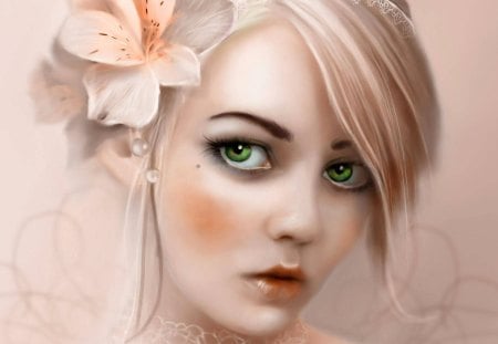 Ageless Beauty - beauty, fantasy, female, art