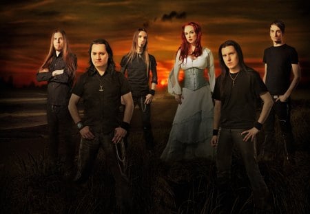 Amberian Dawn - amberian, heikki saari, kimmo korhonen, tuomas seppala, dawn, jukka koskinen, metal, kasperi heikkinen, heidi parviainen