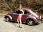 vw and cute girl