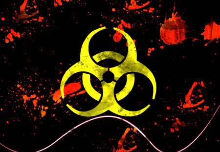 BIOHAZARD - blood, black, biohazard, wallpaper