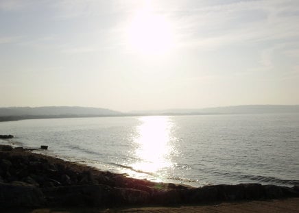 sunset - beach, sand, summer, sea