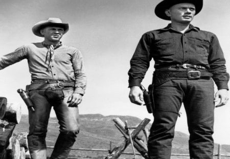 YUL BRYNNER & STEVE McQUEEN - action, actors, movies, usa