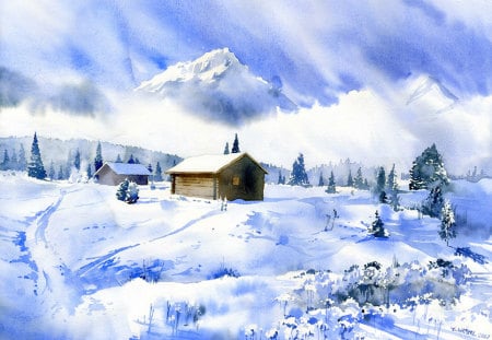 Winter_03 - painting, art, scernery, 3d