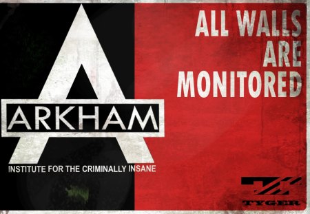 Arkham poster 1 - walls, moniterd, arkham, propaganda poster, all, poster