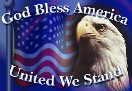 GOD bless AMERICA - usa, eagle, vet, america, flag