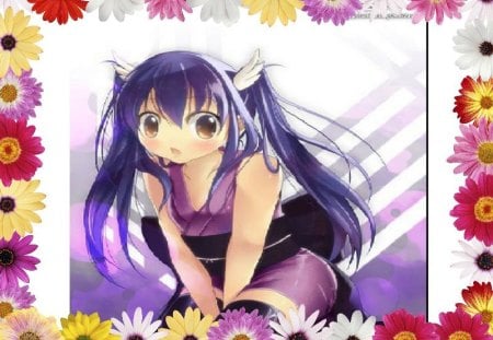 Wendy MArvell - Fairy tail - natsu friend, fairy tail, air dragon girl, wendy