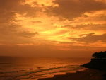 SUNSET AT VARKALA, BEACH KERALA, INDIA