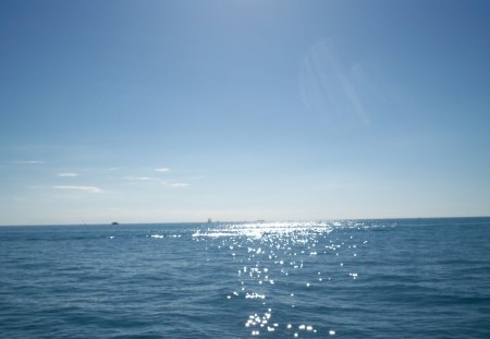 Reflection on the Oceans  - oceans, blue, photography, light reflections, sky