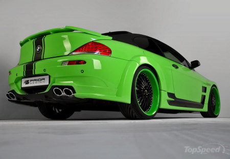 bmw 6 series - black, black alloys, modified, green