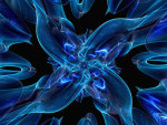 Fractal Blue Abstract