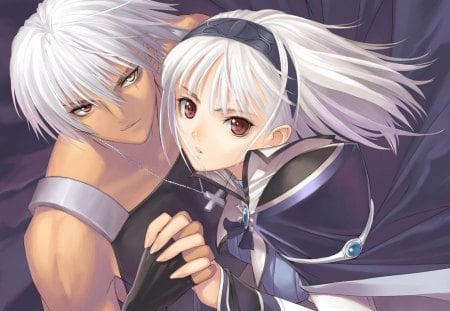 Shining tears Couple - sweet, blanc, cute, game