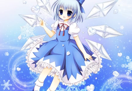 Cirno - game, touhou, cute, sweet, child