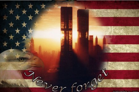 911 NEVER FORGET!!!!!!!!!!!!!!! - american, white, blue, red, stars, flag, stripes