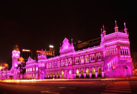 Breast Cancer Illumination - samad, awareness, building, abd, lauder, sultan, estee, pink, breast, cancer