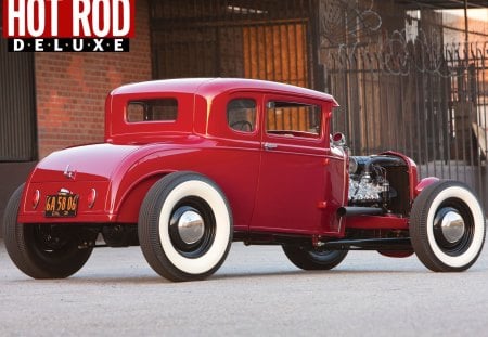 Sweet Rod - hotrod, car, hot, red, classic, antique