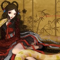 Beauty Girl & Snake