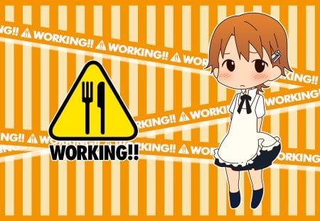 chibi inami - anime, working, girl, chibi