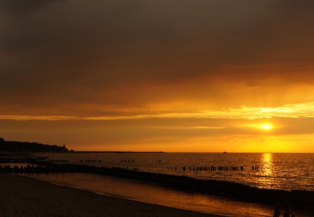 Sunset - nature, beach, sunset, other