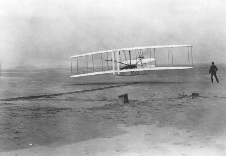 1903 Wright Flyer (First Flight) - aircraft, first flight, wright brothers, airplane