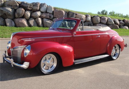 1940 Mercury Custom convertible - cool, custom, 1940, hot rod, convertible, classic, mercury