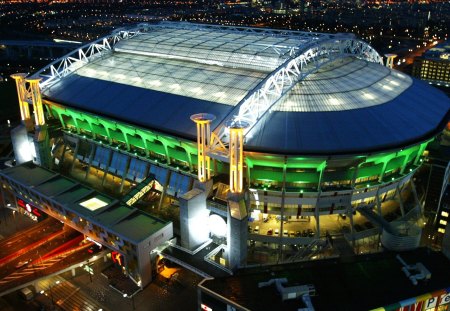 Amsterdam Arena - arena, beautiful, lights, amsterdam, architecture, netherlands, building