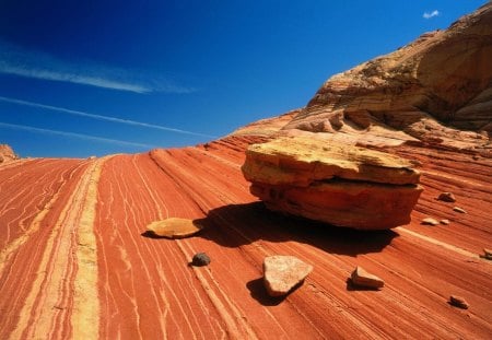 Paysages Canyon - rock, striped, canyon, sky