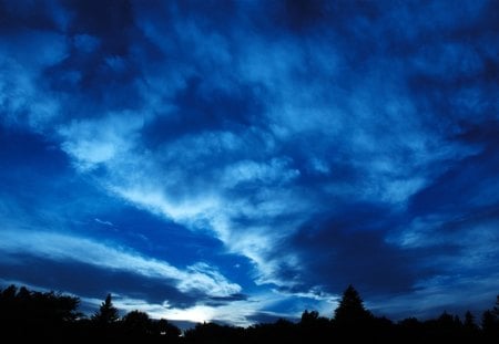 Before the Storm - storm, clouds, blue, before, sky