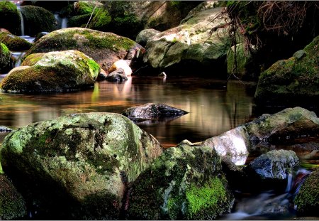 Nice river stones - wallpapers, river, nice, stones