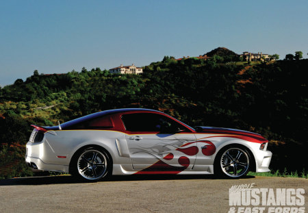 Mustang - gt, ford, silver, maroone