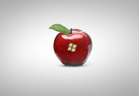 Apple now has Windows - computer, fruit, apple, windows