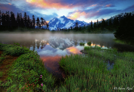 splendor of our world-38 - lake, mountains, land, amazing, wonderful