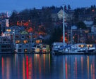 dock at dusk