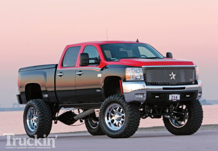 714 - truck, bowtie, lifted, gm