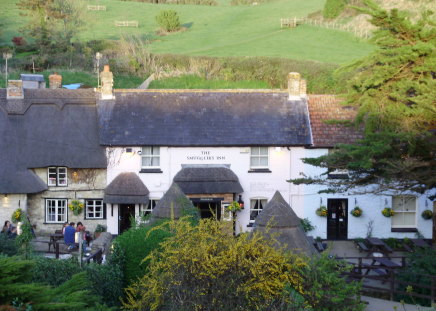 country pub - country, nature, pub, building